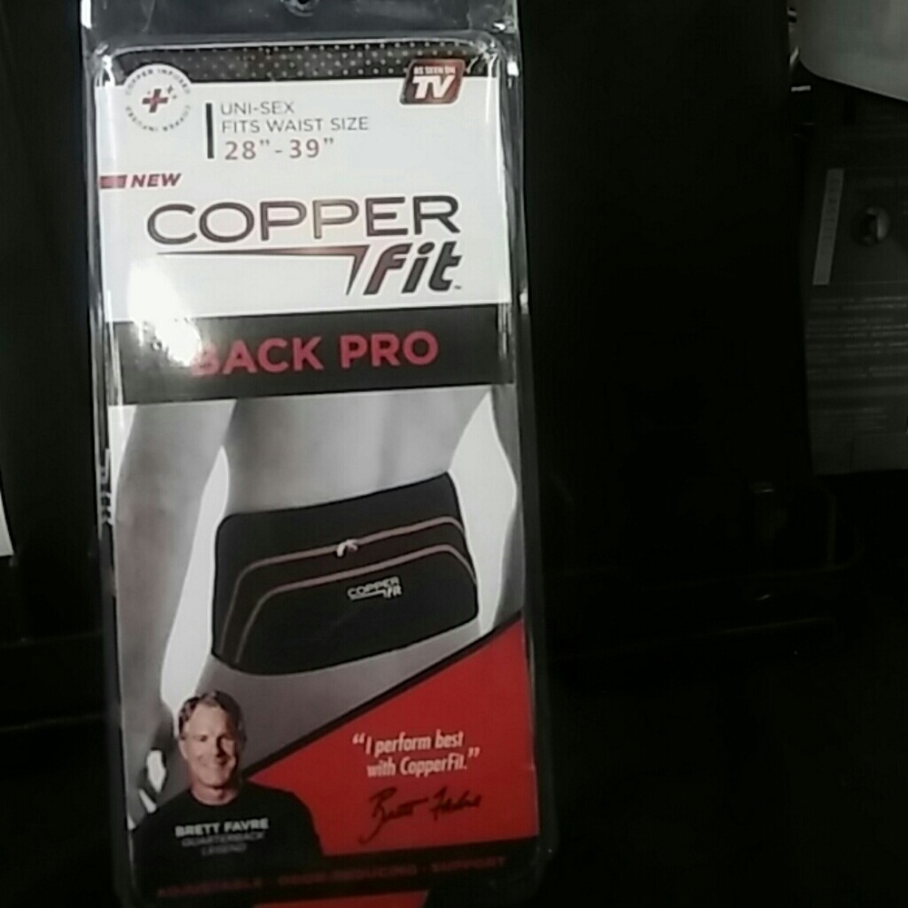 2 pack  - back pro brace black 1 sm.med and 1 lg.xl